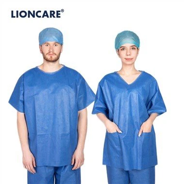 LIONCARE® SMS Disposable Scrub Shirts