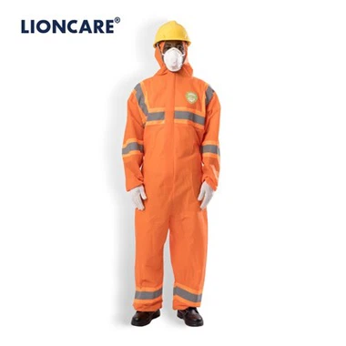 CoverLite Reflective Taped Disposable Coverall